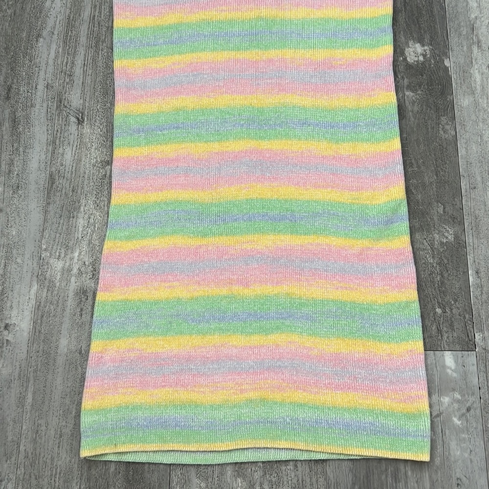 WILD FABLE WOMEN'S SLEEVELESS HALTER TOP MULTICOLOR SWEATER KNIT DRESS - Picture 8 of 10